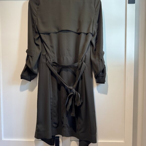 Babaton (Aritzia) Quincy Trench Coat – Olive Green – XXS - Picture 6 of 7